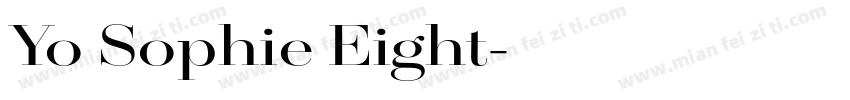Yo Sophie Eight字体转换